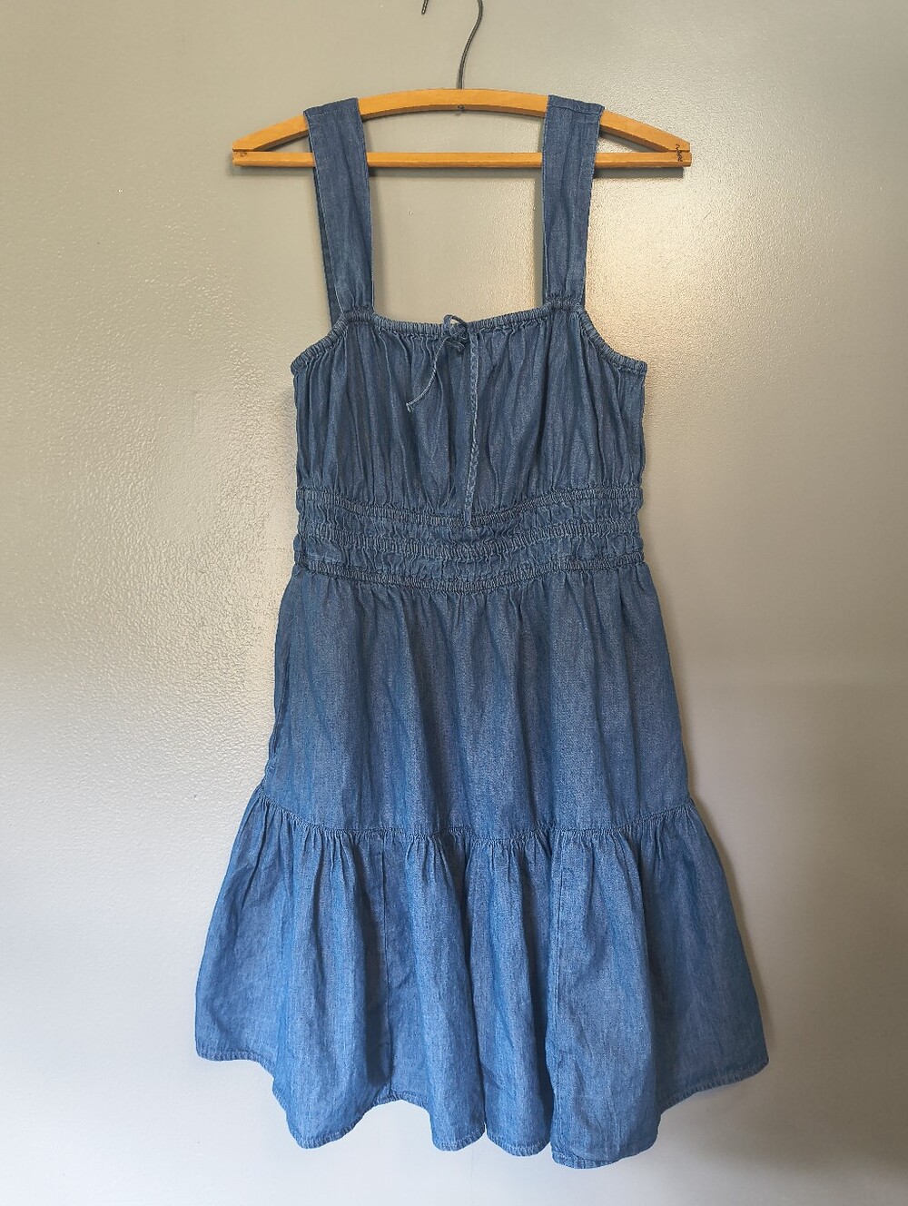 Blue Denim Tiered Sundress